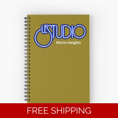 Le Studio Spiral Notebook White & Blue Logo MH White
